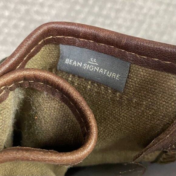 LL Bean Signature Waxed Canvas Maine Hunting Shoe Duck Boots Womens 8M USA Brown - Picture 10 of 15